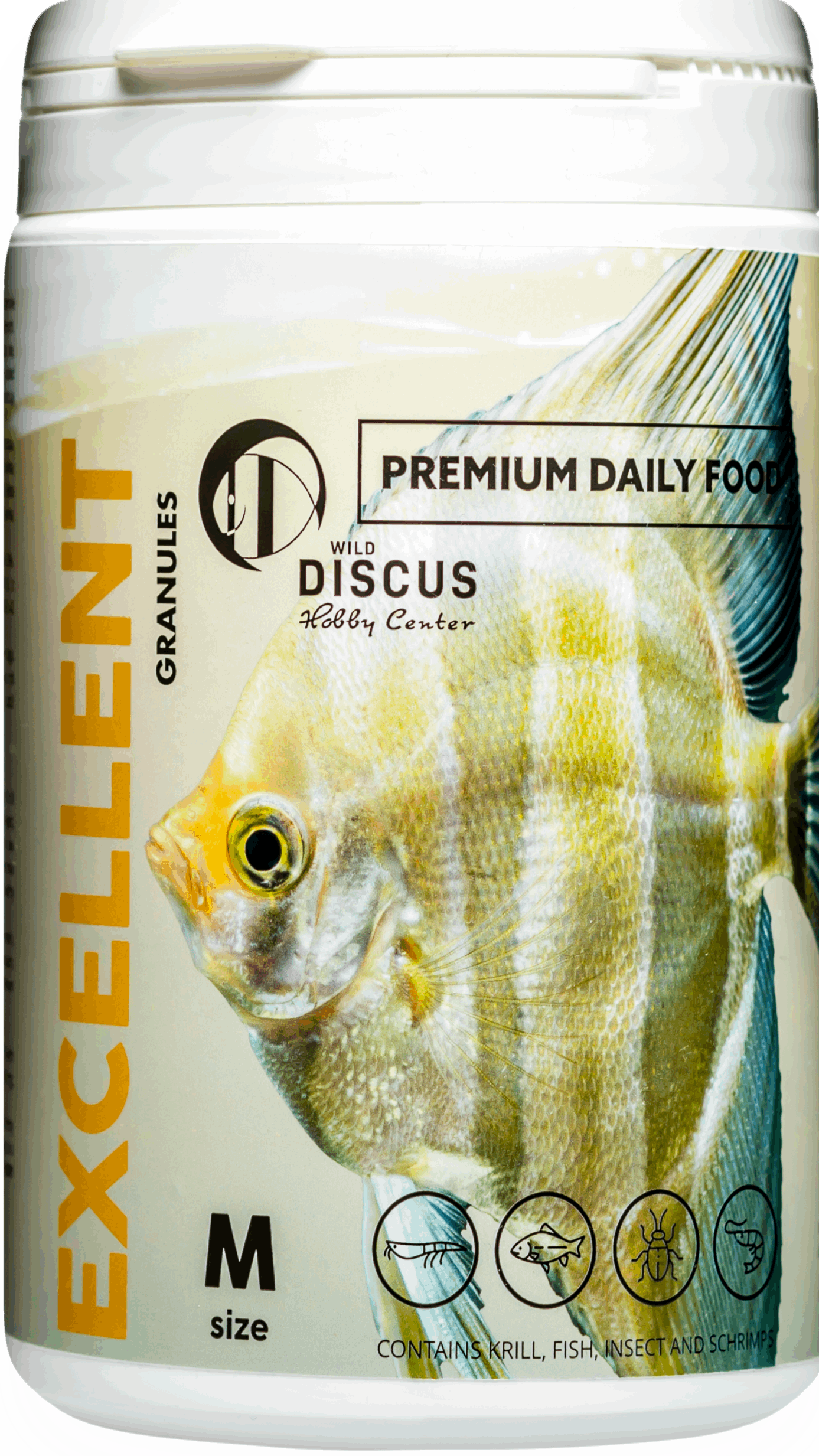 Excellent GranulesEXCELLENT GRANULES Complete multi-component extruded feed for all and carnivorous fish. High-quality mixture with a unique composition, high content of Antlantic Krill, which replenishes the fish organism with the necessary ingredients f