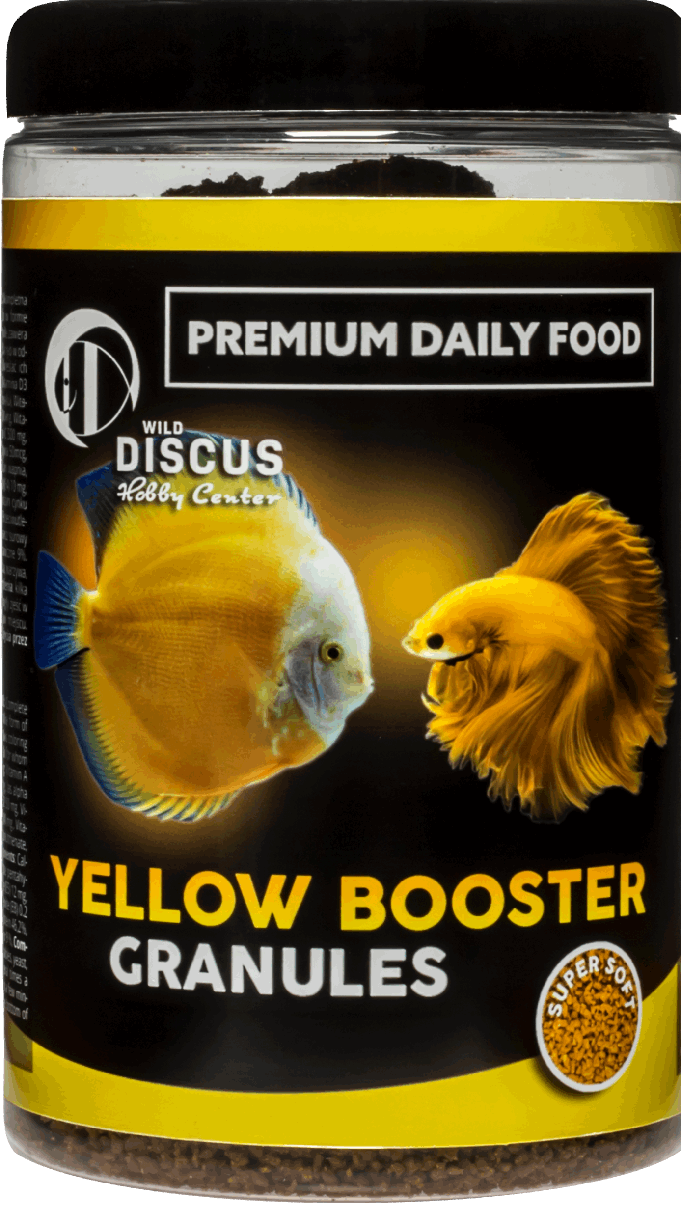 Yellow Booster Granules Super SoftIntroducing Yellow Booster Granules Super Soft Elevate the colors of your discus and aquarium fish with our Yellow Booster Granules Super Soft. This complete fish feed is specially formulated to enhance the vibrant yellow